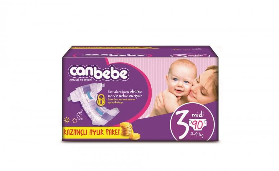 Canbebe Aylık Paket 3 Numara Midi