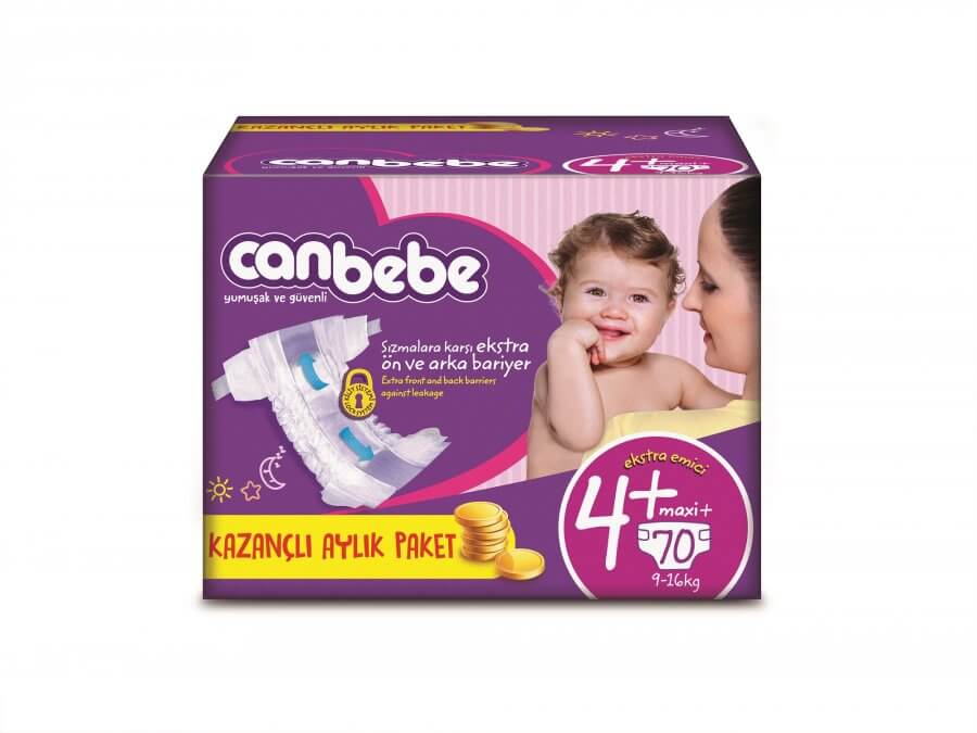 Canbebe Aylık Paket 4+ Numara Maxi Plus