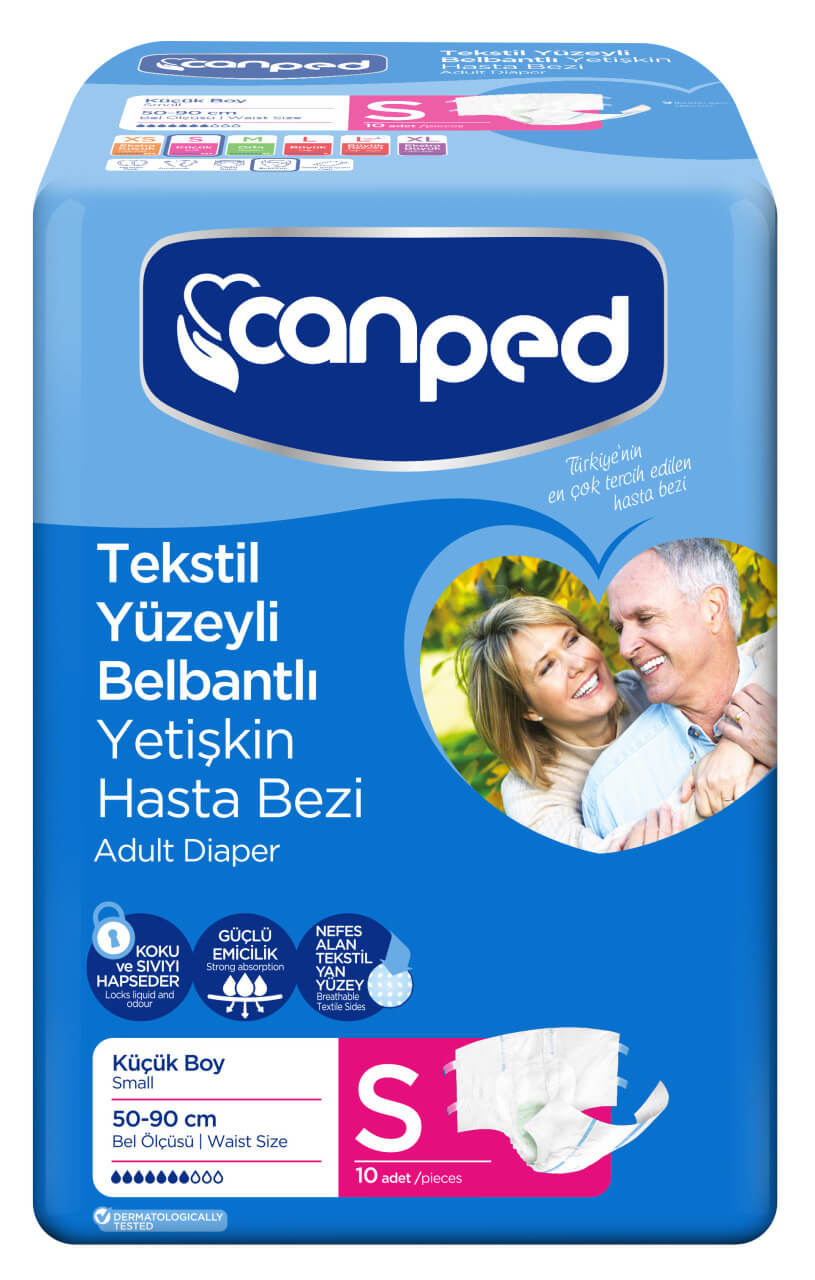 Canped Belbantlı Hasta Bezi - Küçük (Small)